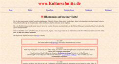 Desktop Screenshot of kulturschnitte.de
