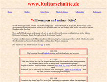 Tablet Screenshot of kulturschnitte.de
